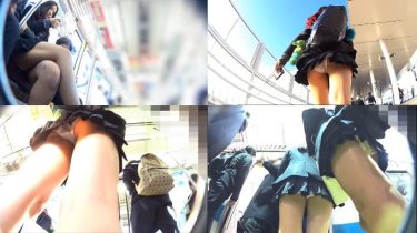 【パンチラ盗撮】”執念の2本立て”飴舐め美人JKとの猛ダッシュ追跡劇＆奇跡の「ダブル生P」同時捕捉！【体験談】