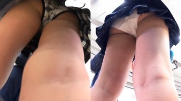 【パンチラ盗撮】視線が刺さる！ホームで射抜かれる「睨みJK」2本立て。混雑の隙間に咲く“生”の解放と黒髪クール美人の残像【体験談】